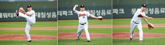 시구를 하고있는 자생한방병원 허리박사 신준식