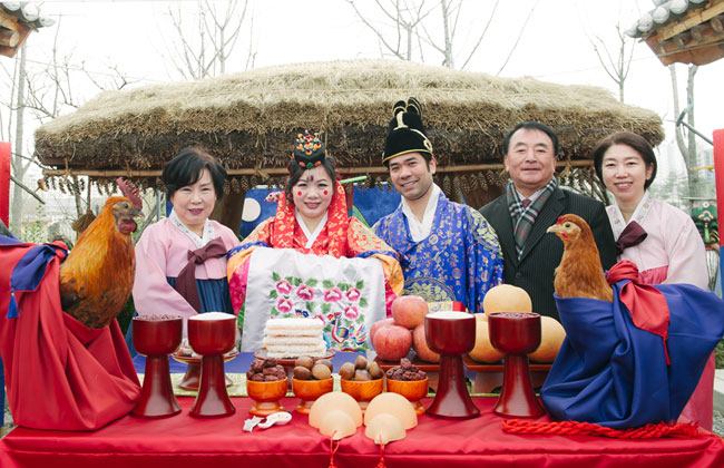 자생의료재단 다문화가정 전통혼례